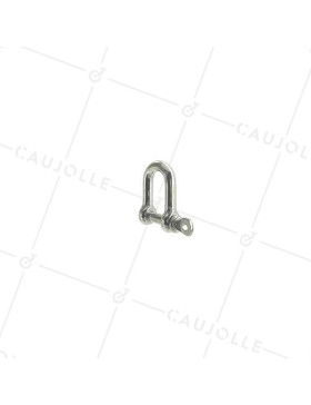 GRILLETE RECTO DE INOX MARINO 316 PARA CABLE O CUERDA DE 8 MM CARGA 100 KG • Caujolle