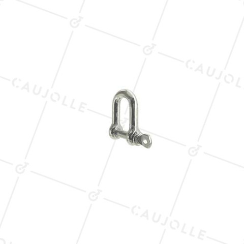 GRILLETE RECTO DE INOX MARINO 316 PARA CABLE O CUERDA DE 8 MM CARGA 100 KG • Caujolle