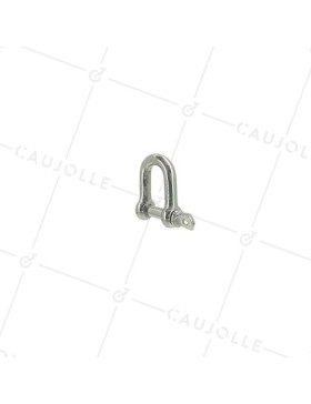 GRILLETE RECTO DE INOX MARINO 316 PARA CABLE O CUERDA DE 12 MM CARGA 210 KG • Caujolle