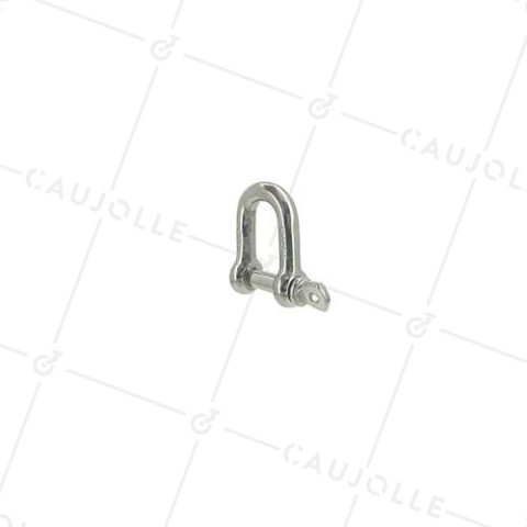 GRILLETE RECTO DE INOX MARINO 316 PARA CABLE O CUERDA DE 12 MM CARGA 210 KG • Caujolle