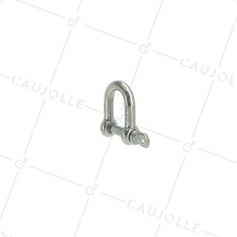 GRILLETE RECTO DE INOX MARINO 316 PARA CABLE O CUERDA DE 16 MM CARGA 400 KG • Caujolle