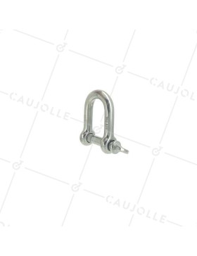 GRILLETE RECTO DE INOX MARINO 316 PARA CABLE O CUERDA DE 20 MM CARGA 700 KG • Caujolle