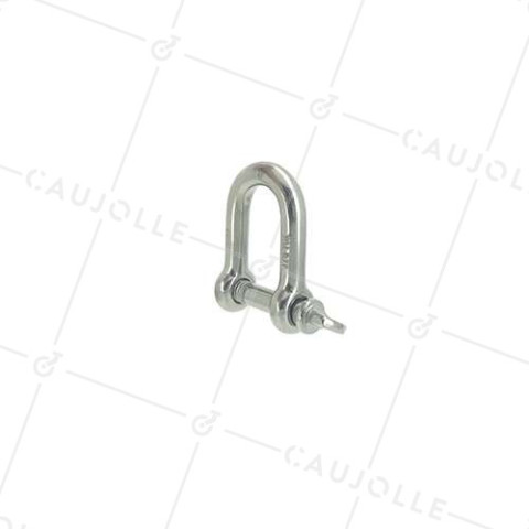GRILLETE RECTO DE INOX MARINO 316 PARA CABLE O CUERDA DE 20 MM CARGA 700 KG • Caujolle