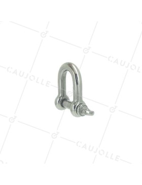 GRILLETE RECTO DE INOX MARINO 316 PARA CABLE O CUERDA DE 22 MM CARGA 950 KG • Caujolle