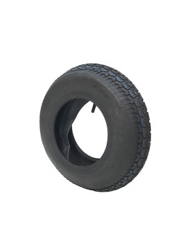 CONJUNTO DE NEUMÁTICO CON CLAVOS + CÁMARA DE AIRE DE CARRETILLA ULTRA REFORZADA DIÁMETRO 400 MM LLANTA 8 PULGADAS (4.80/4.00-8) 