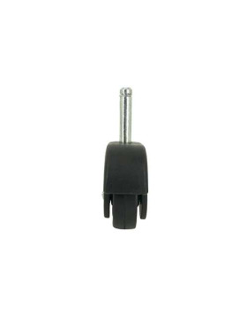 RUEDA PARA MUEBLES NEGRA GIRATORIA CON VÁSTAGO LISO DE 50 MM DE DIÁMETRO Y CARGA DE 40 KG - S47TL