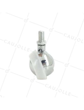 RUEDA DE MOBILIARIO GIRATORIA CON VARILLA ROSCADA DE 10 MM, 45 MM DE DIÁMETRO Y CARGA DE 20 KG - S44 45TF10