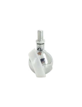 RUEDA DE MOBILIARIO GIRATORIA CON VARILLA ROSCADA DE 10 MM, 45 MM DE DIÁMETRO Y CARGA DE 20 KG - S44 45TF10