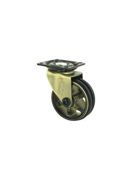 Rotante DISEÑO RETRO EN ALUMINIO DORADO DIÁMETRO 50 MM CARGA 30KG - GOLDSTYL50P