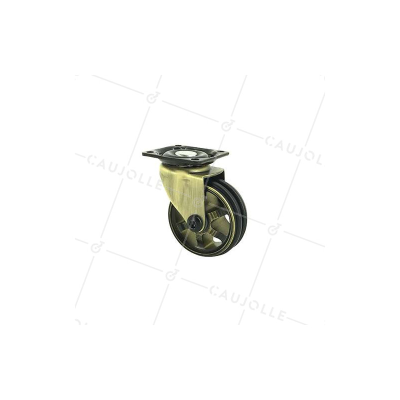 Rotante DISEÑO RETRO EN ALUMINIO DORADO DIÁMETRO 50 MM CARGA 30KG - GOLDSTYL50P