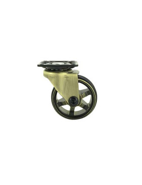 Rotante DISEÑO RETRO EN ALUMINIO DORADO DIÁMETRO 50 MM CARGA 30KG - GOLDSTYL50P