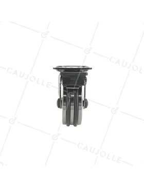 Rotante DISEÑO CON FRENOS EN ALUMINIO NEGRO BRILLANTE DIÁMETRO 50 MM CARGA 30KG - BLACKNICKEL 50PAF