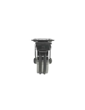 Rotante DISEÑO CON FRENOS EN ALUMINIO NEGRO BRILLANTE DIÁMETRO 50 MM CARGA 30KG - BLACKNICKEL 50PAF