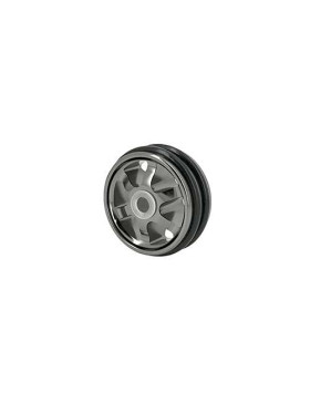 Rueda DISEÑO EN ALUMINIO NEGRO BRILLANTE DIÁMETRO 50 MM CARGA 35KG - BLACKNICKEL 50