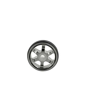 Rueda DISEÑO EN ALUMINIO NEGRO BRILLANTE DIÁMETRO 50 MM CARGA 35KG - BLACKNICKEL 50
