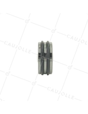 Rueda DISEÑO EN ALUMINIO NEGRO BRILLANTE DIÁMETRO 50 MM CARGA 35KG - BLACKNICKEL 50
