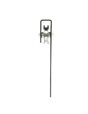 MONTURE DE PORTAIL SUSPENDU GORGE CARRÉE DIAMÈTRE 80 MM