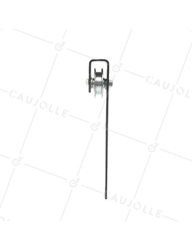 MONTURE DE PORTAIL SUSPENDU GORGE CARRÉE DIAMÈTRE 60 MM