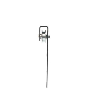 MONTURE DE PORTAIL SUSPENDU GORGE CARRÉE DIAMÈTRE 60 MM