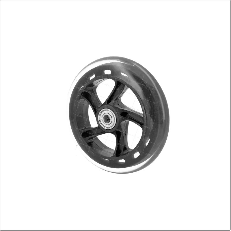 Rueda DE PATINETE DIÁMETRO 125 MM CARGA 40 KG EJE 8 MM
