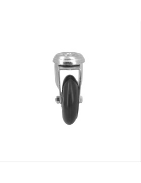 RUEDA TRANSPARENTE CON AGUJERO PASANTE Y COJINETE DE BOLAS CON UN DIÁMETRO DE 72 MM CARGA 40 KG - ROLL72 O