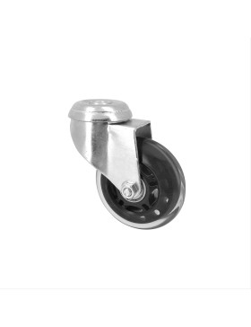 RUEDA TRANSPARENTE CON AGUJERO PASANTE Y COJINETE DE BOLAS CON UN DIÁMETRO DE 72 MM CARGA 40 KG - ROLL72 O