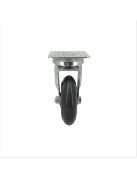 RUEDA TRANSPARENTE CON PLACA Y COJINETE DE BOLAS CON UN DIÁMETRO DE 72 MM CARGA 40 KG - ROLL 72P