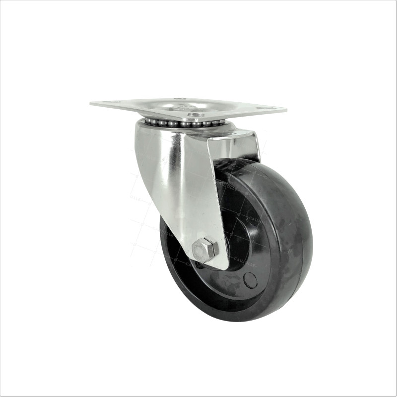 ROULETTE INOX PIVOTANTE POUR FOUR DIAMETRE 100 KG CHARGE X KG