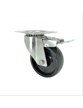 ROULETTE INOX PIVOTANTE POUR FOUR DIAMETRE 100 • Caujolle
