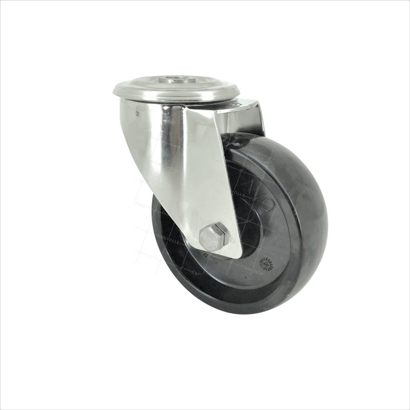 ROULETTE INOX A OEIL DIAMETRE 100 MM CHARGE X KG 