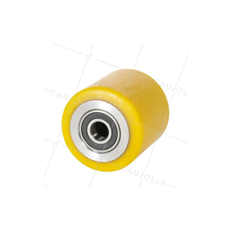 Rueda DE TRANSPALETTE DIÁMETRO 70 MM CARGA 500 KG EJE 15 MM BOLAS - GTP7070