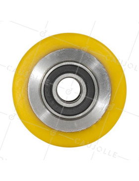 Rueda DE TRANSPALETTE DIÁMETRO 70 MM CARGA 500 KG EJE 15 MM BOLAS - GTP7070