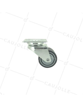 RUEDA GIRATORIA FACILITADA DE CAUCHO CON UN DIÁMETRO DE 50 MM CARGA 40 KG - S13P 50