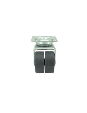 RUEDA GIRATORIA FACILITADA DE CAUCHO CON UN DIÁMETRO DE 50 MM CARGA 40 KG - S13P 50
