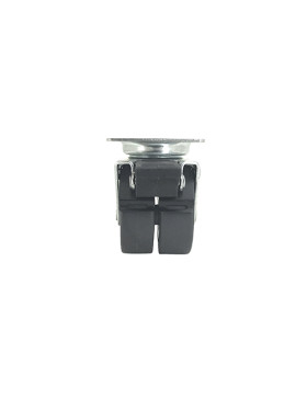 RUEDA GIRATORIA FACILITADA CON DOBLE RUEDA DE CAUCHO CON UN DIÁMETRO DE 50 MM CARGA 40 KG - S13P50BL