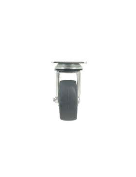 RUEDA PARA COLECTIVIDADES GIRATORIA CON PLACA DIÁMETRO 80 MM CARGA 60 KG - S15P 80
