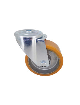 Rotante POLIURETANO INDUSTRIAL DIÁMETRO 100 MM CARGA 120 KG EJE 12 MM BOLAS - S06AR 100