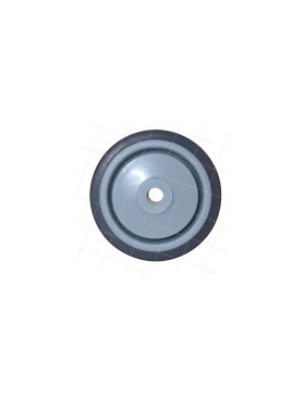 Rueda DE CAUCHO FLEXIBLE ANTI DESGASTE Y NO MANCHADOR DIÁMETRO 50MM CARGA 50 KG CON FIJACIÓN DE 6 MM - GAL S15/50 RB
