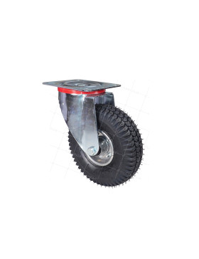 Rotante PIVOTANTE NEUMÁTICA INFLABLE ULTRA REFORZADA DIÁMETRO 260 MM CARGA 250KG Cojinete DE BOLAS - S20-1 4 CAPAS INFLADA • Caujolle