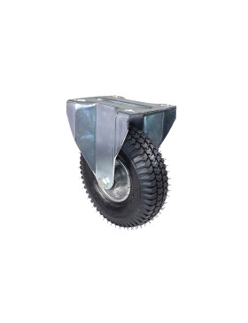 RUEDA FIJA HINCHABLE ULTRA REFORZADA DIÁMETRO 260 MM CARGA 165 KG - S21-1 CHAPA INFLADA