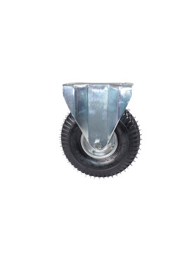 RUEDA FIJA HINCHABLE ULTRA REFORZADA DIÁMETRO 260 MM CARGA 165 KG - S21-1 CHAPA INFLADA