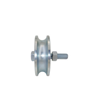 Rueda DE PORTAIL DIÁMETRO 120 MM PARA RAIL REDONDO DE 25 MM CARGA 600 KG - GAGR 120/25