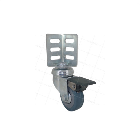 Rotante PIVOTANTE A FRENO A BISAGRA DIÁMETRO 50 MM CARGA 30 KG - COL50 CORN BL • Caujolle