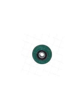 Rueda SURMOULADO BOMBÉ EN POLIURETANO DIÁMETRO 50 MM CARGA 100 KG EJE 10 MM