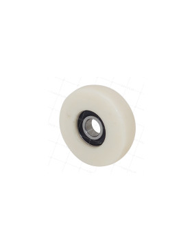 Rueda DE GUIADO EN NYLON PARA BAIE VITRÉE DIÁMETRO 80 MM CARGA 100 KG EJE 17 MM • Caujolle