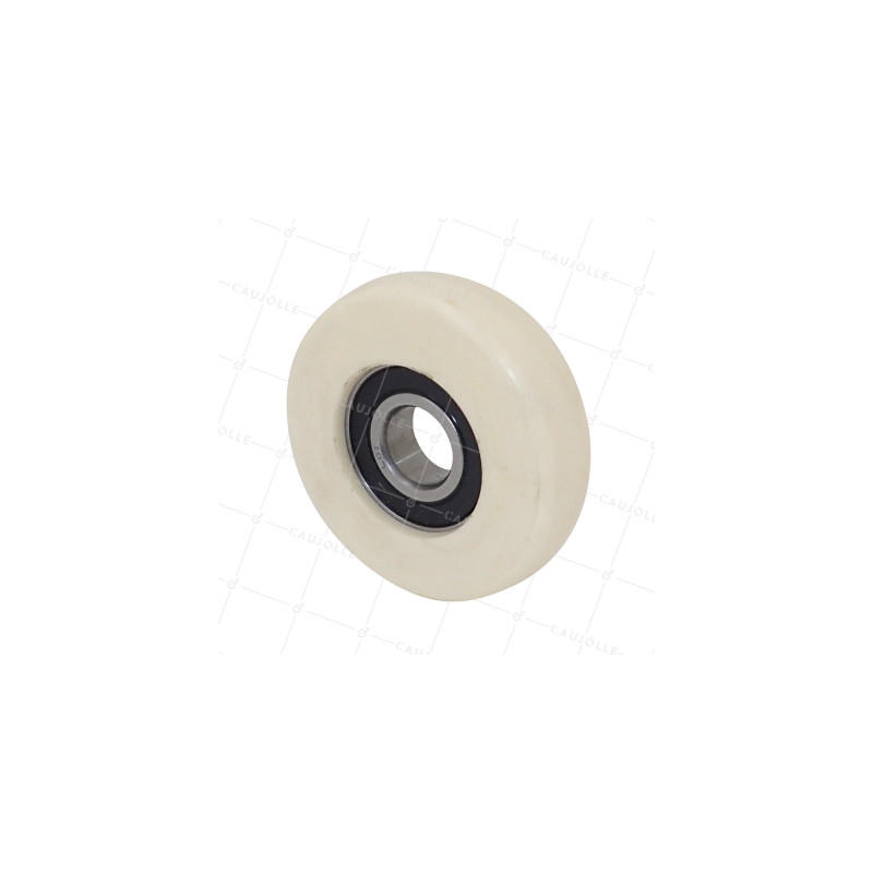 Rueda DE GUIADO EN NYLON PARA VITRINA DIÁMETRO 70 MM CARGA 100 KG EJE 17 MM