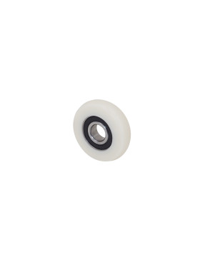 Rueda DE GUIADO EN NYLON PARA VITRINA DIÁMETRO 65 MM CARGA 100 KG EJE 17 MM