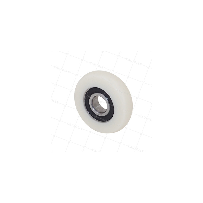 Rueda DE GUIADO EN NYLON PARA VITRINA DIÁMETRO 65 MM CARGA 100 KG EJE 17 MM