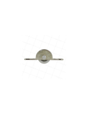 RUEDA PARA ARMARIO DE RODAMIENTO DE NYLON CON UN DIÁMETRO DE 25 Y CARGA DE 20 KG-S93