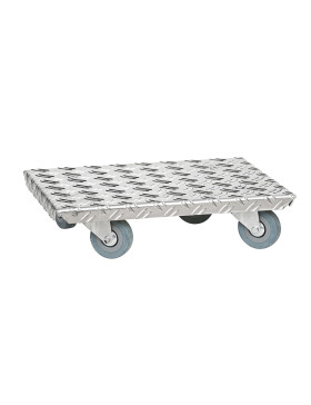 PLATAFORMA DE ALUMINIO PREMIUM ROLANTE 27x38 CM CARGA 150 KG